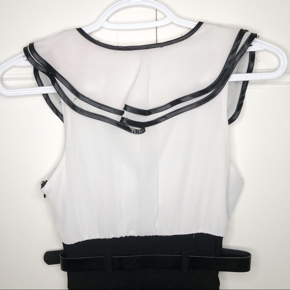 Urban Behaviour S Black White Blouse Skirt Dress - Picture 5 of 8